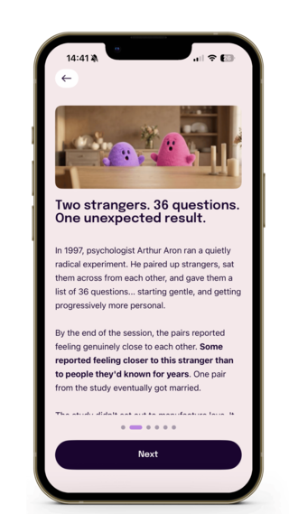 Everlove articles screen