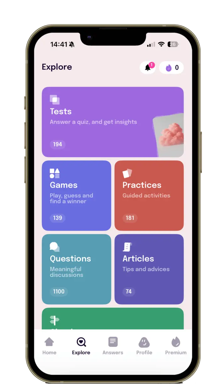 Topics in the Everlove app