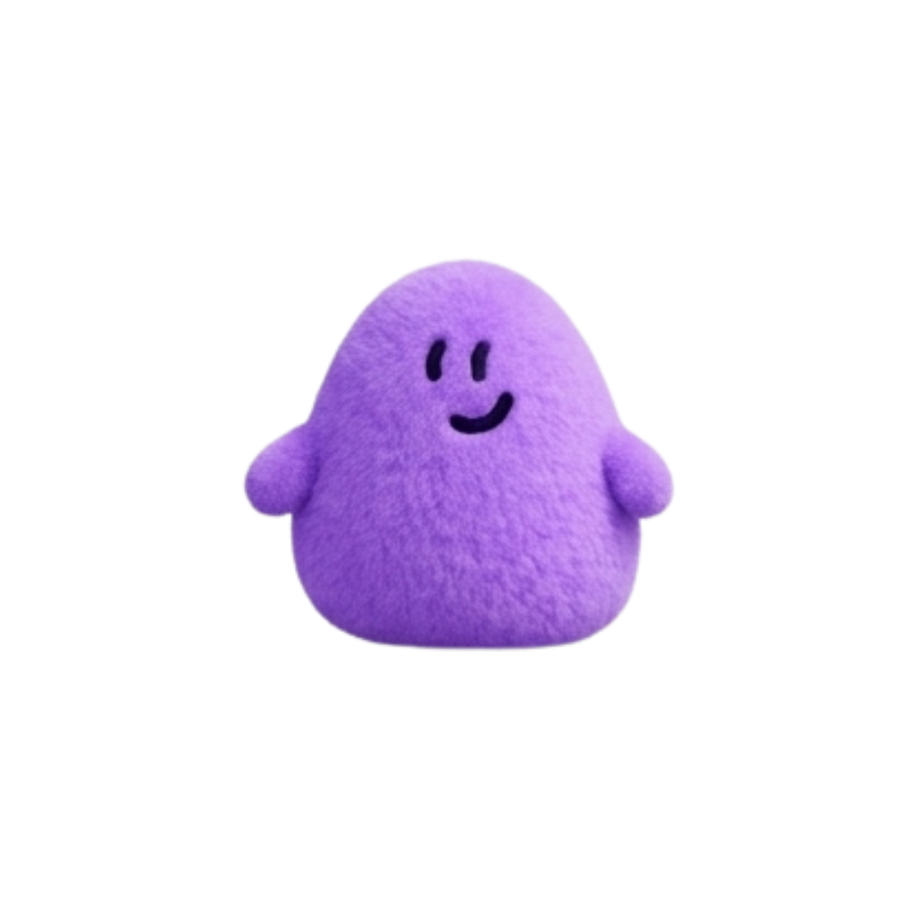 Everlove purple buddy, front view